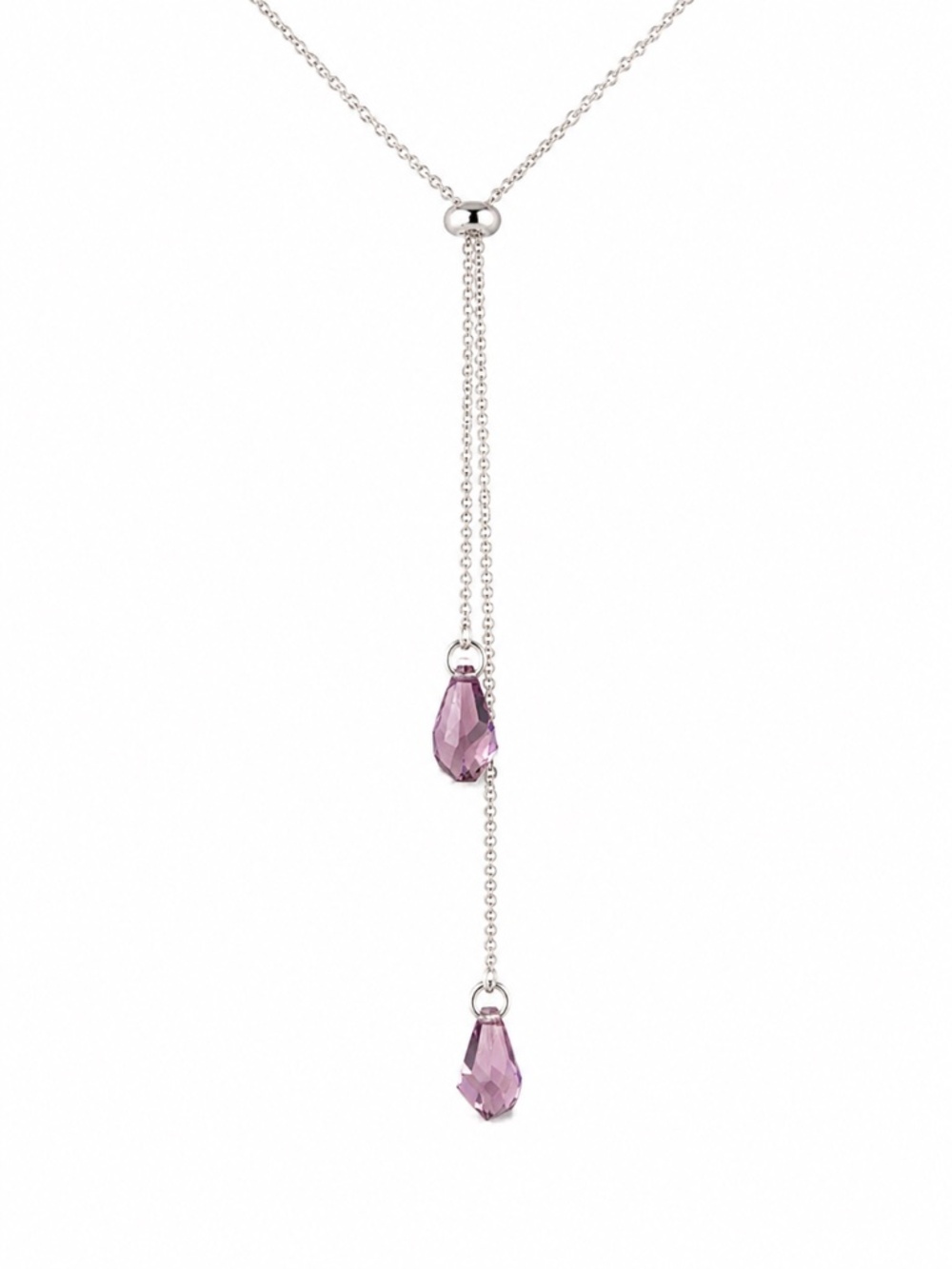 LIMITED - Light Amethyst Swarovski Crystal Lariat Necklace ✨ (NWT)